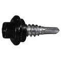 Buildright 1/4" x 7/8 in Hex Hex Machine Screw, Zinc Plated Steel, 77 PK 52642